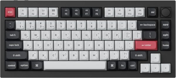 Keychron Q1 HE Swappable RGB Backlight Nebula Switch Knob Version - Black Supply