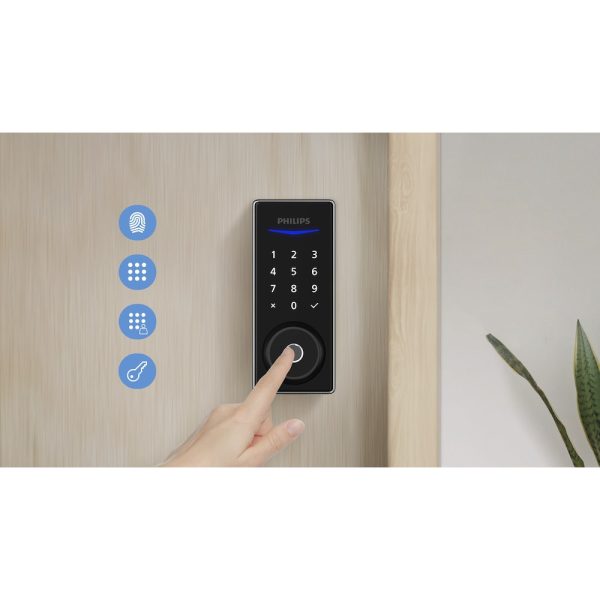 Philips Electronic Biometric Deadbolt Door Lock- DDL210X-1H Online now - Image 4