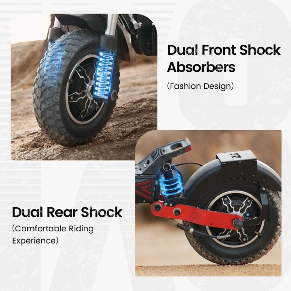 iScooter iX8 Off-Road Tires Electric Scooter For Discount - Image 4